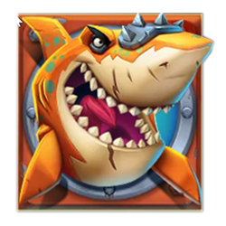 Orange shark Razor Returns symbol